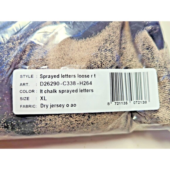 G-Star Raw T-Shirt, Mens XL, G-Star Light Chalk Sprayed Letters Crewneck T-Shirt - Picture 11 of 15